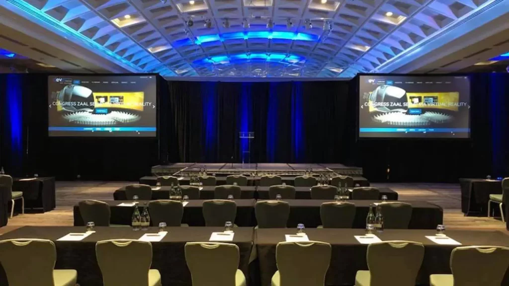 Professional conference equipment and staging by Audio Elite