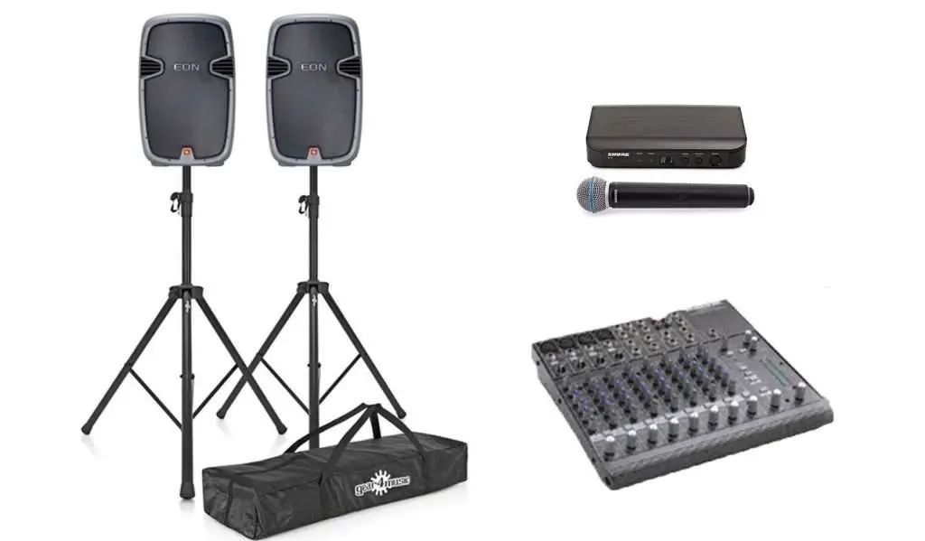 Speaker rental with microphone by Audio Elite Cape Town