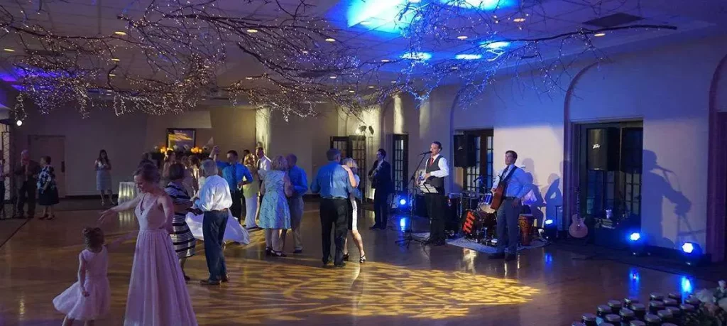 Live music performance by a band at a franschoek wedding
