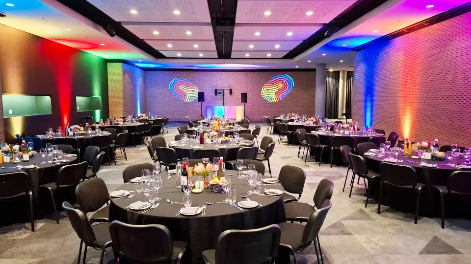 Corporate event set up in Century city by Audio Elite