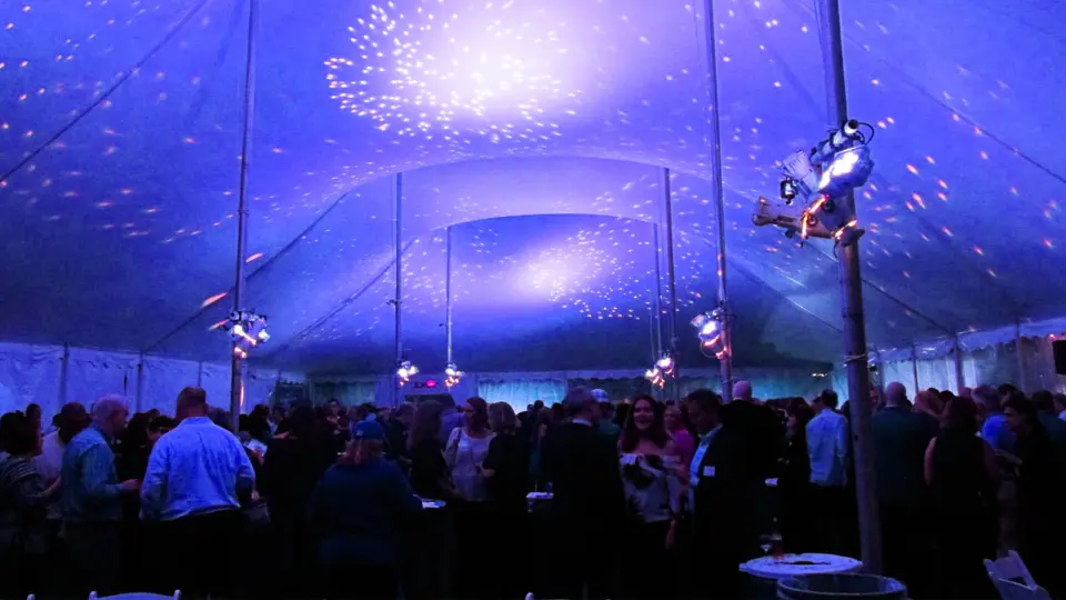 Disco ball space them party set up by Audio Elite in Fanschoek