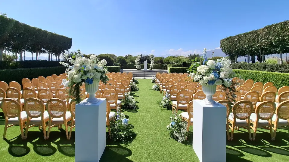 Wedding ceremony sound at Cavali sunken Garden by Audio Elite events and equipment