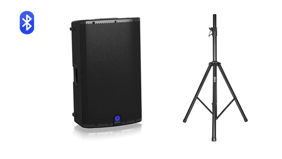 Bluetooth speaker and stand package